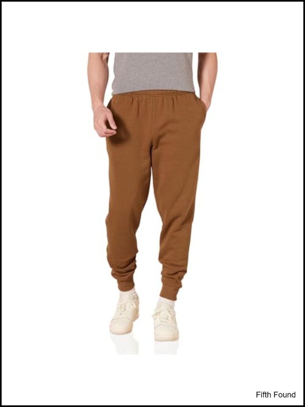 Men's Relaxed Fit Fleece Joggers Sweatpants Drawstring Tapered Ribbed Cuffs